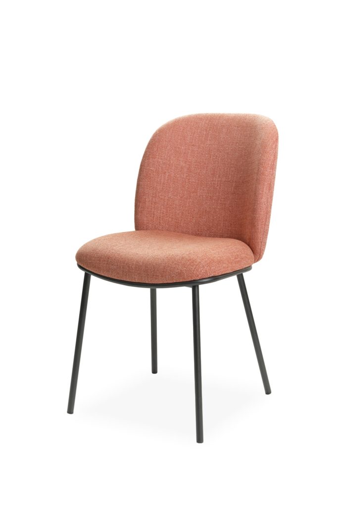Chaise Zen - face - rose saumon - KUIZI