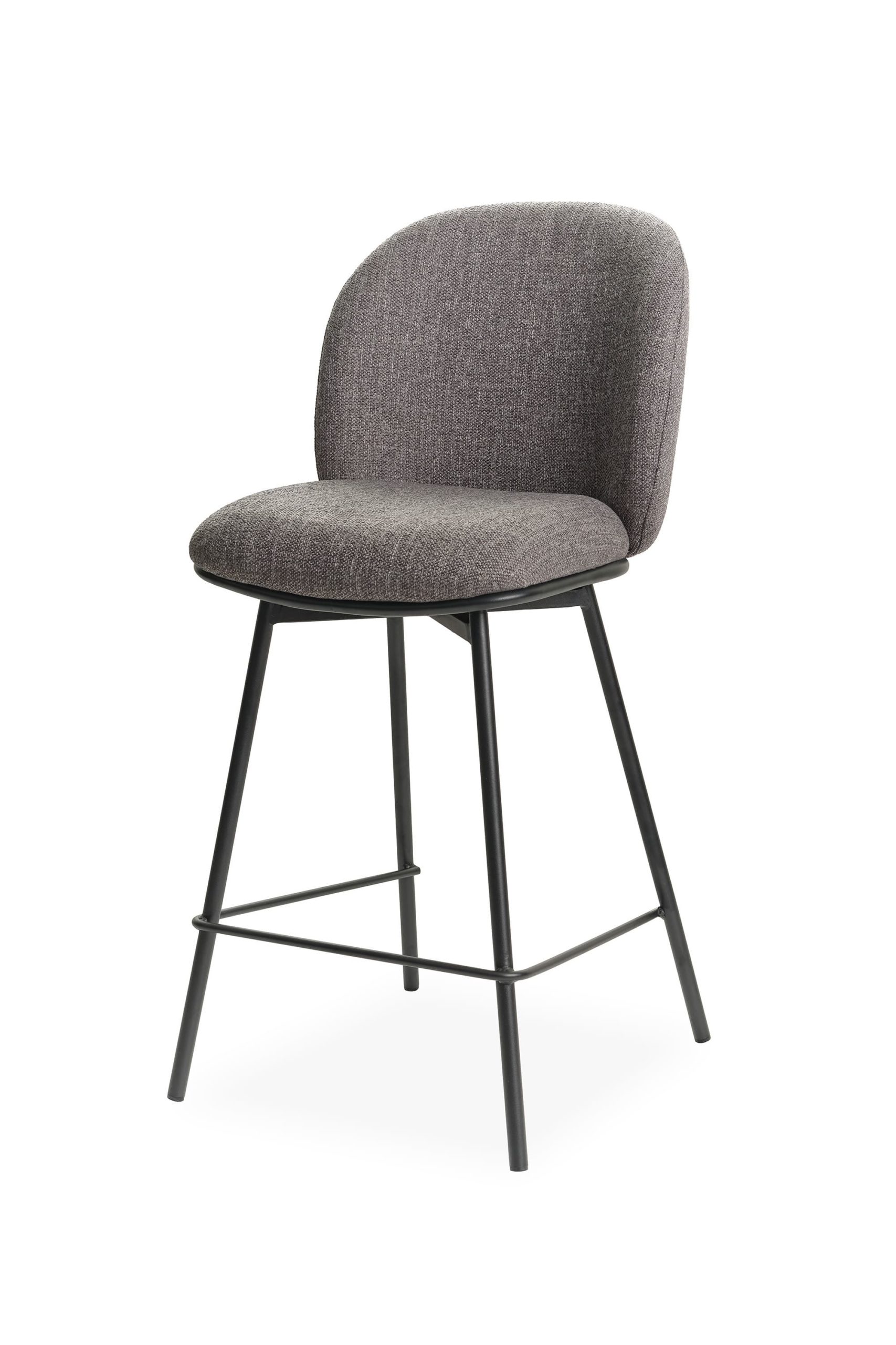 Tabouret Zen - face - gris anthracite - KUIZI
