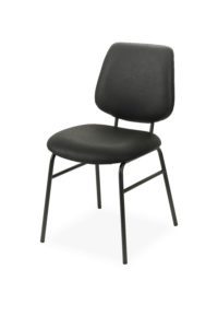Chaise Suzy - face - noir - KUIZI