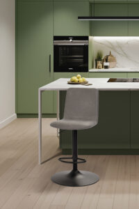 ambiance tabouret pied piston Yuma gris anthracite avant