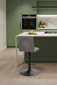 ambiance tabouret pied piston Yuma gris anthracite arrière