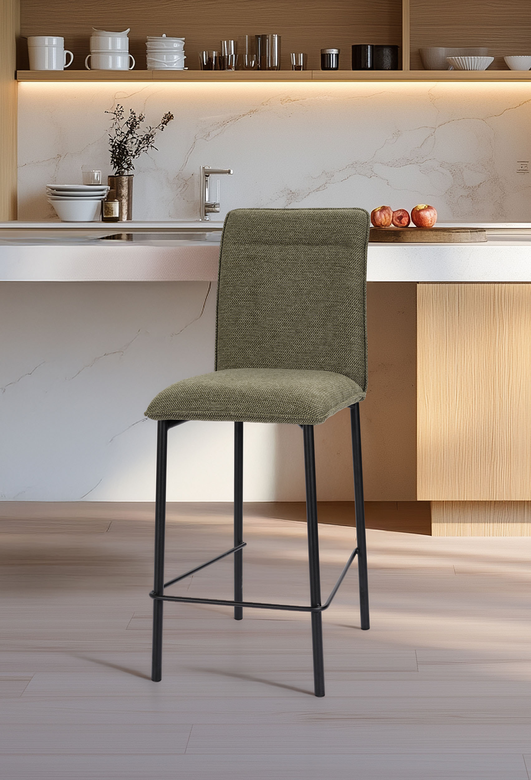 ambiance tabouret alto vert avant - Kuizi