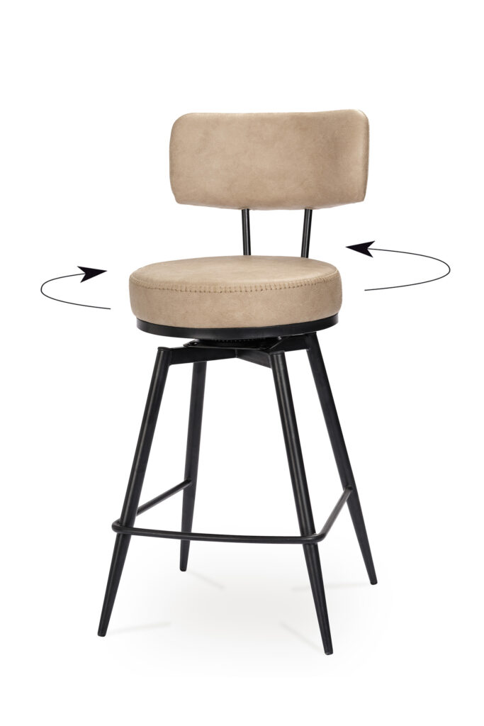 tabouret ronda pivotant beige