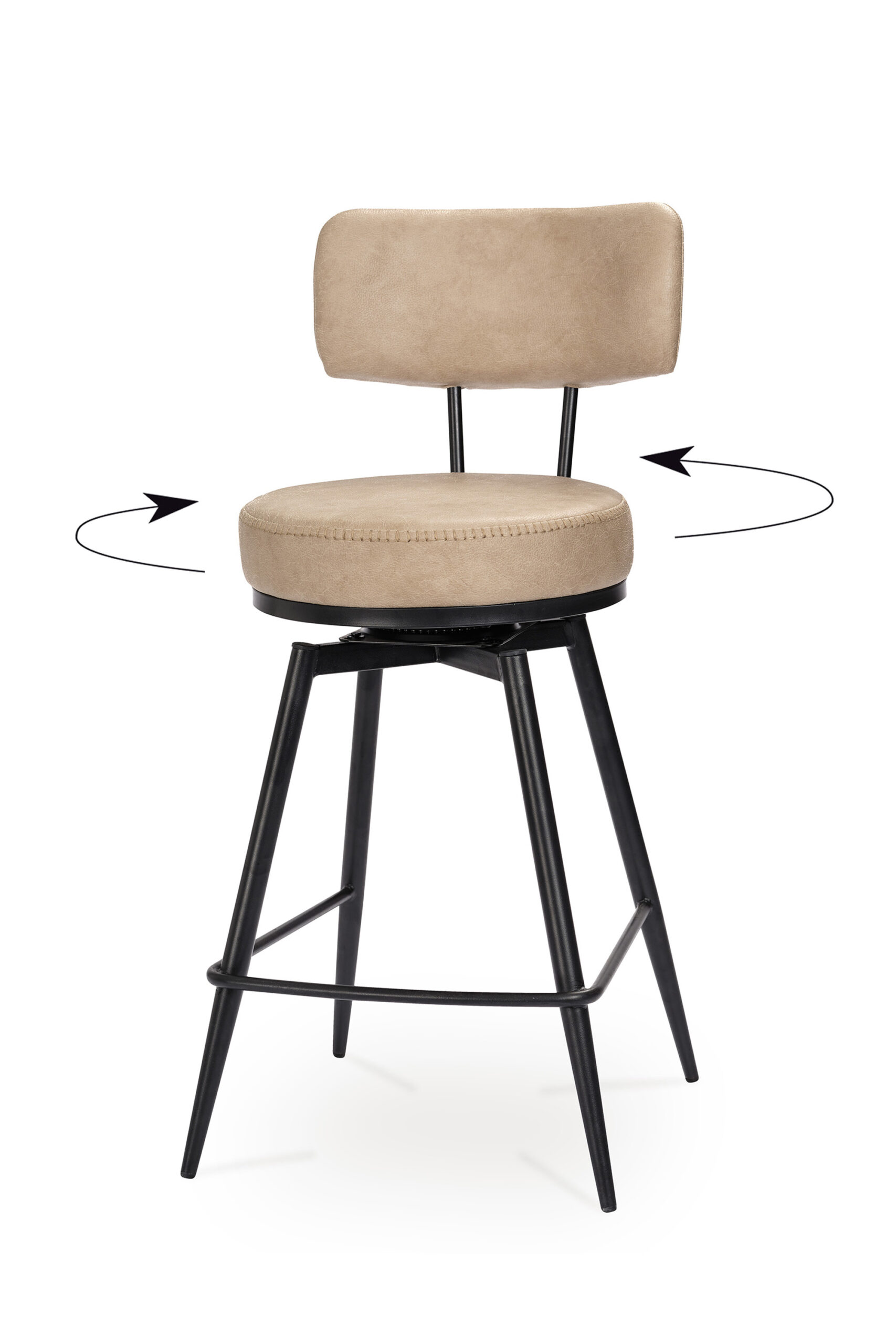 tabouret ronda pivotant beige