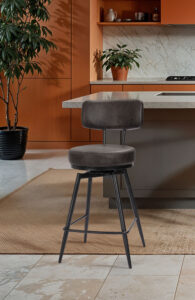 ambiance tabouret ronda gris ardoise avant